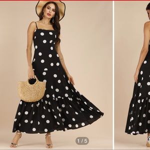 Adorable polka dot dress, worn one time